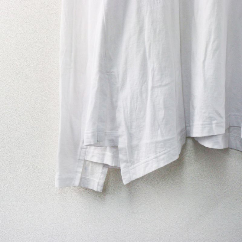 25SS 未使用 nagonstans アシンメトリー カーブ ロング スリーブ ナゴンスタンス nagonstans asymmetry long-sleeves
