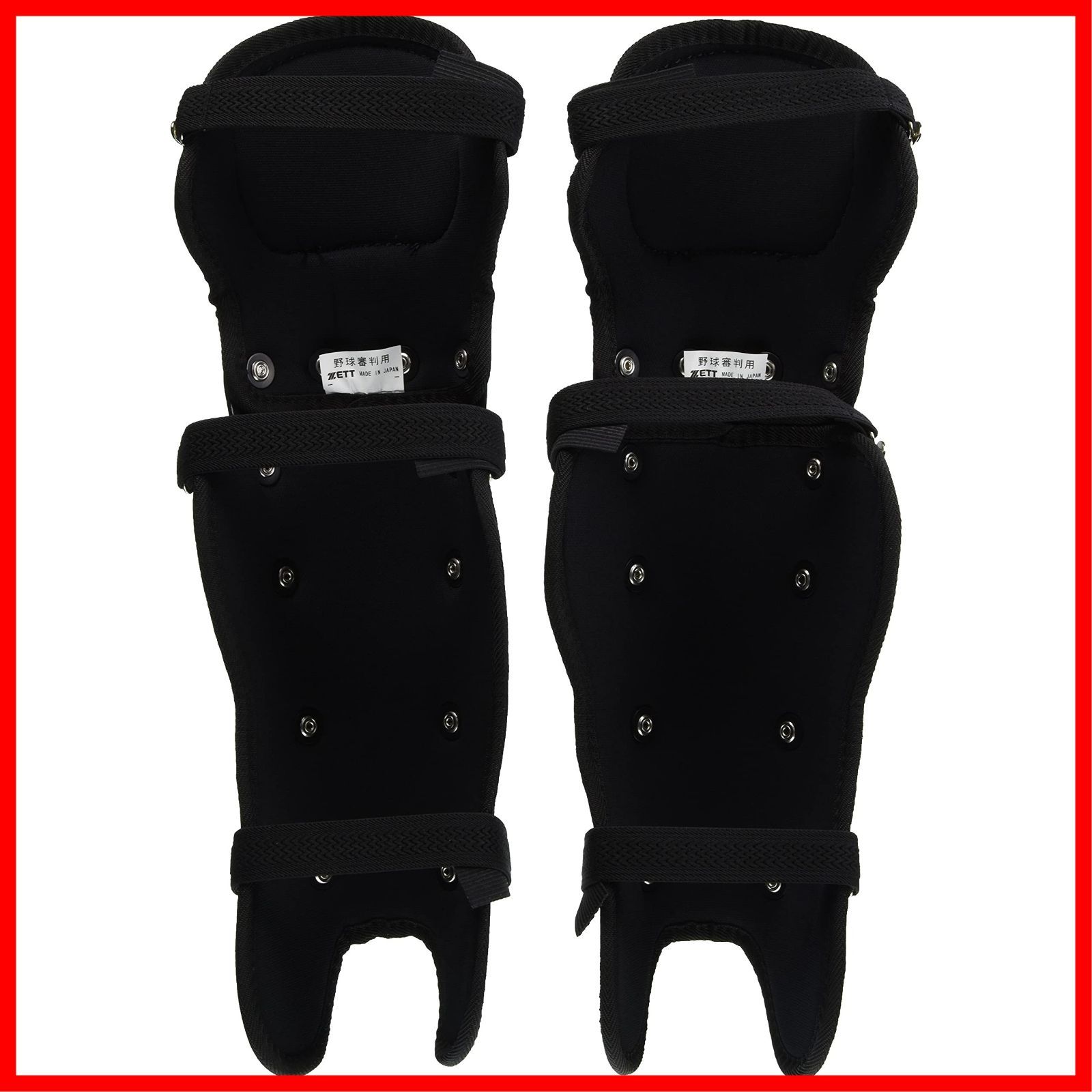  審判用 野球 レガース ブラック 1900 BLL 113 A ゼット ZETT - 審判用防具 審判用品