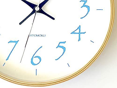 KATOMOKU plywood wall clock 20 スイープ（連続秒針） km-119LB