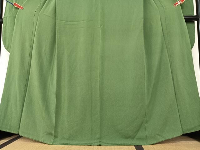 平和屋着物○豪華振袖 色無地 菊塵色 鬼しぼ縮緬 正絹 逸品 AAAZ7393zg