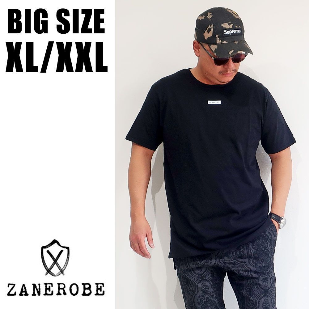 ZANEROBE ゼンローブ 大きいサイズ メンズ ブランド XL XXL 2L 3L Tシャツ 半袖 ブラック 黒 ビックシルエット 夏物 秋 冬 春 インポート 海外ブランド 国内正規品 10001361