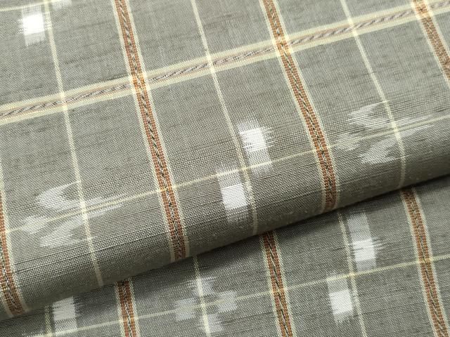 平和屋着物○本場琉球絣 手織 大城誠光作 証紙付き 正絹 逸品