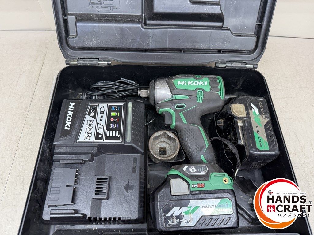 ♪ ハイコーキ HiKOKI WR18DBDL2 インパクトレンチ バッテリー×2個 充電器付