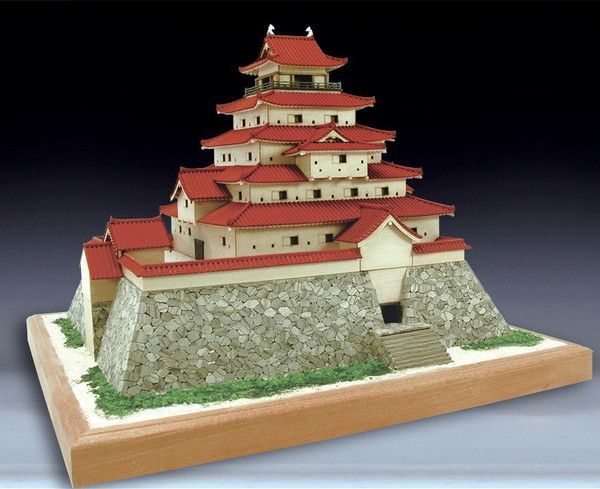 ウッディジョー 木製建築模型 1|150 鶴ケ城 水性塗料付き 佐川急便