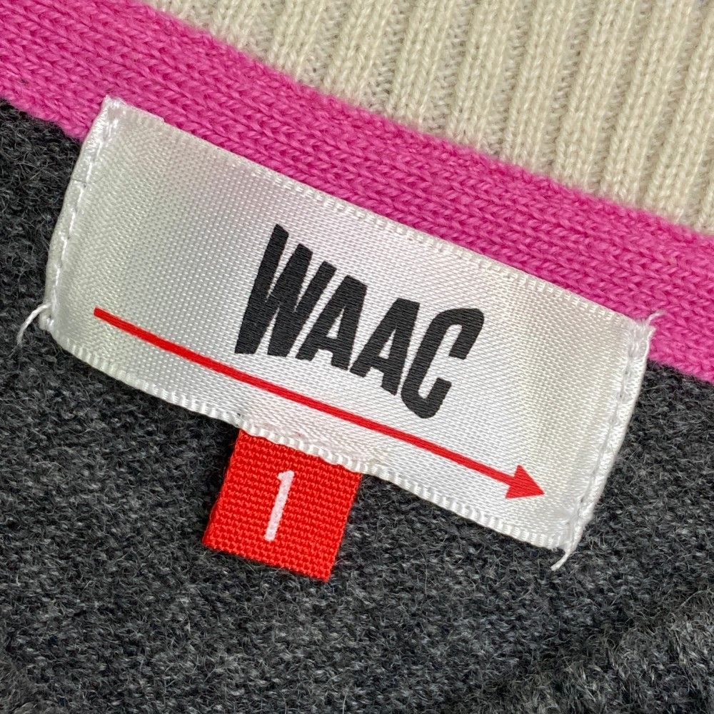 サイズ：1 WAAC ワック  カシミヤ ニットセーター  グレー系 [240101458250] ゴルフウェア レディース ストスト サイズ：1 WAAC ワック カシミヤ ニットセーター グレー系