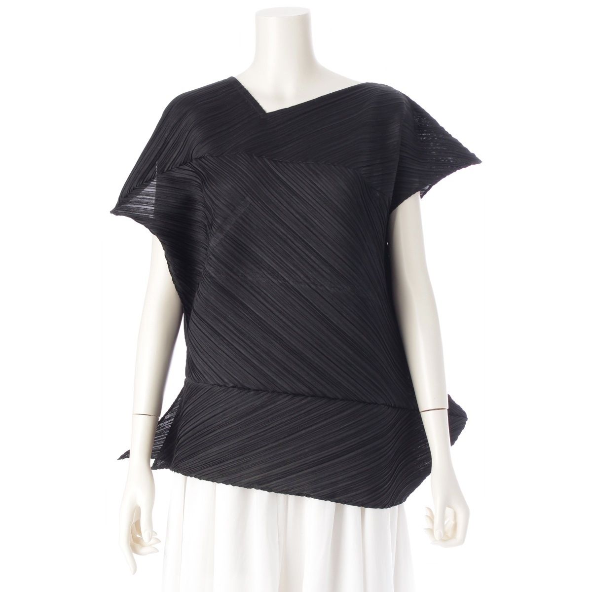 プリーツプリーズ PP33JK481 23AW PALM DRESS 変形 プリーツプリーズ イッセイミヤケ 23AW PALM アシンメトリ― 変形