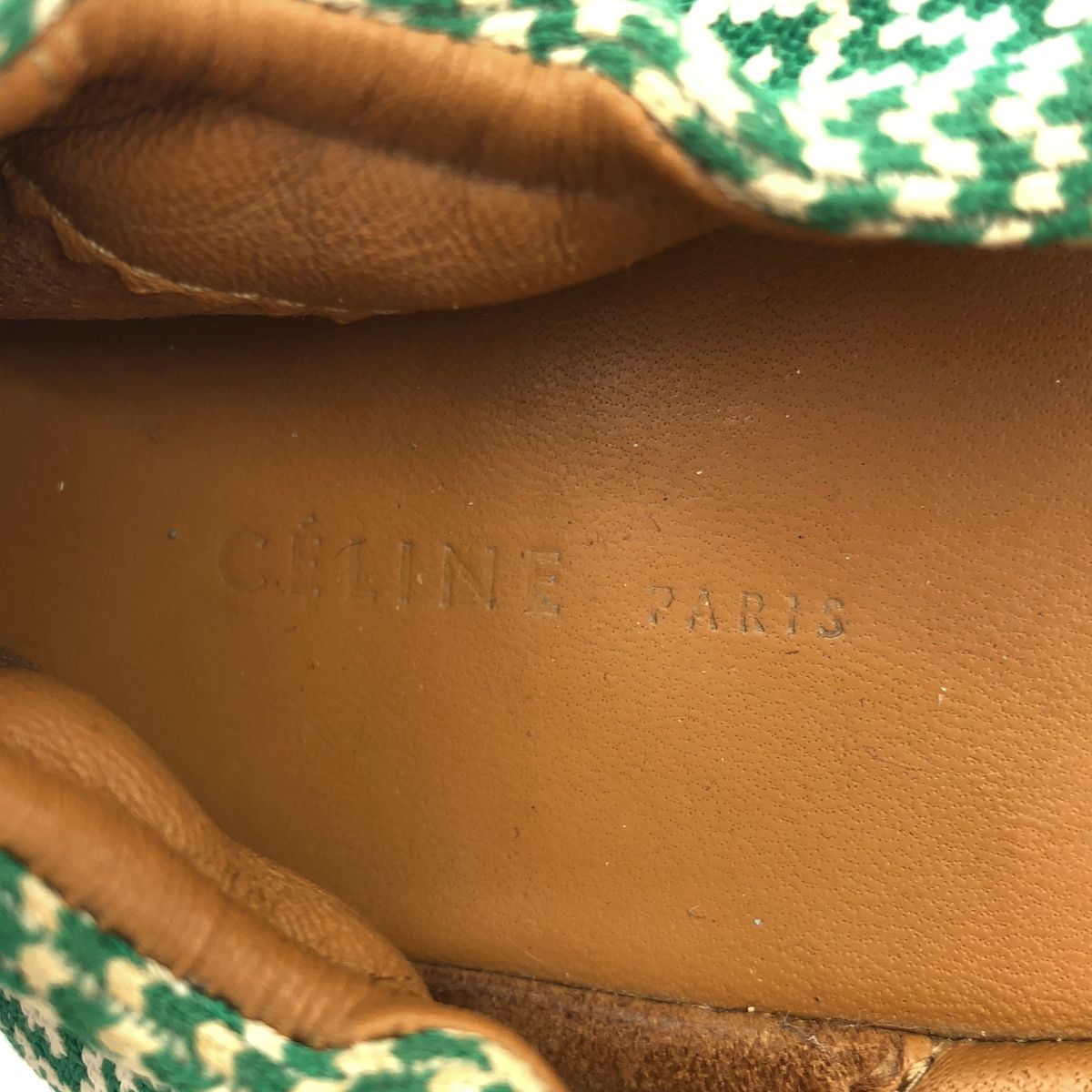 セリーヌ CELINE バレエシューズ 38 25cm ライトグリーン CELINE セリーヌ by Phoebe Philo バレリーナ フラットシューズ