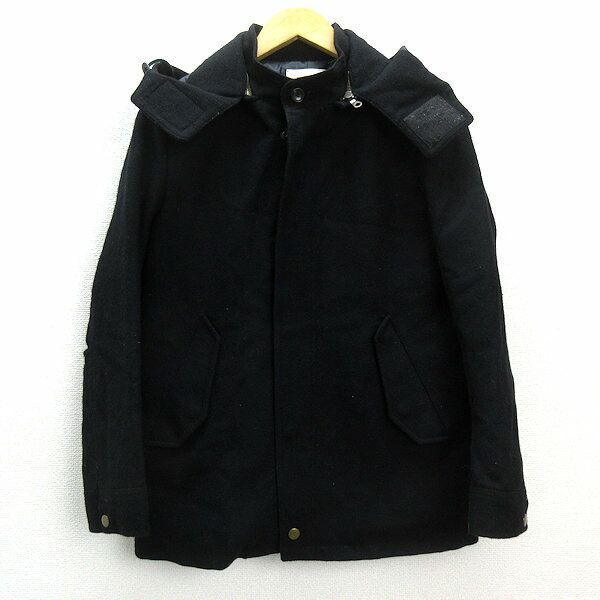 kナノユニバース/nano universe フーディウールジャケットJKT【40】黒/MENS97【中古】