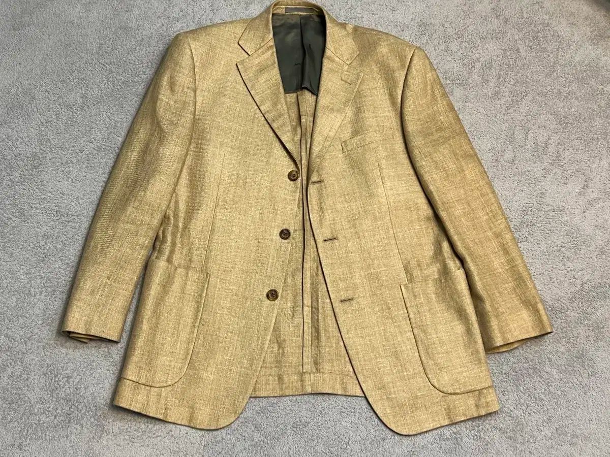 【美品】YVES SAINT LAURENT イヴサンローラン リネンジャケット Yves Saint Laurent - フランス製 YVES SAINT LAURENT イヴ サン