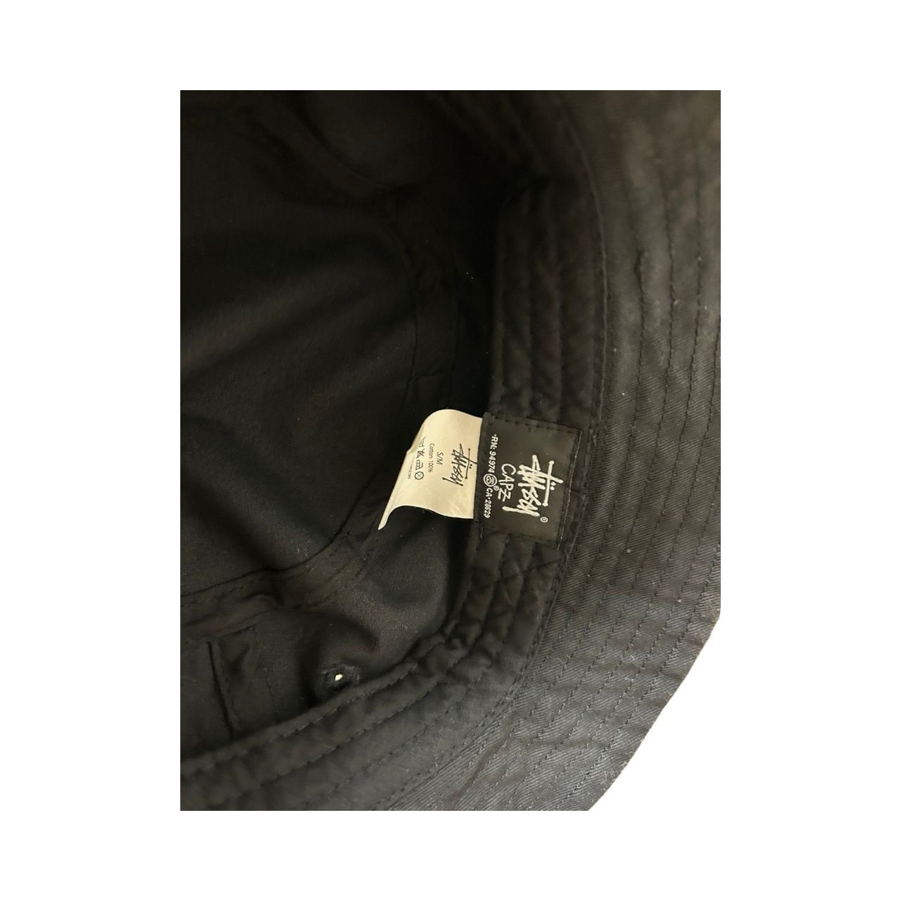 Stussy バケットハット L/XL 黒 100%ナイロン 90s stussy バケットハット ワンポイント L/XL ステッチ - メルカリ