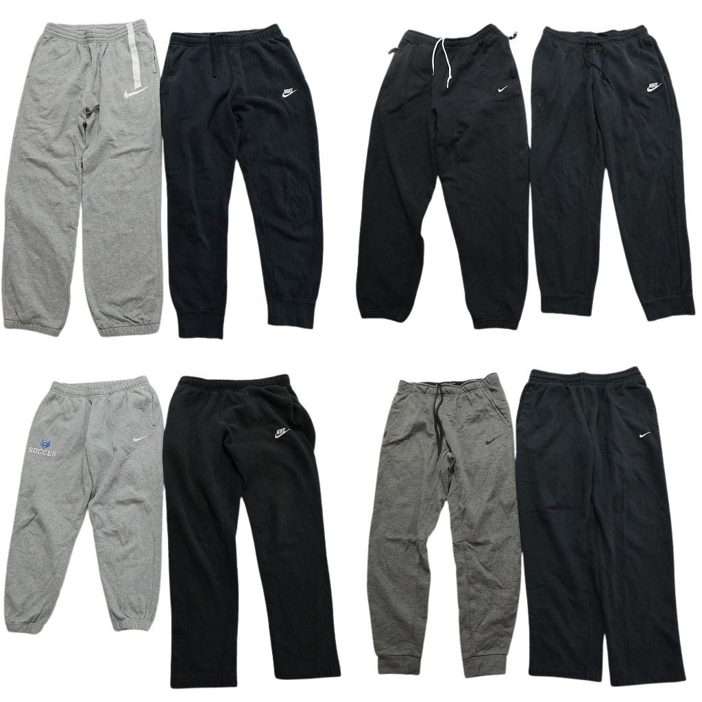 古着卸 ナイキ NIKE スウェット パンツ 8枚セット メンズ Ｍ ジョガーパンツ イージーパンツ ブラック 古着 NA7794