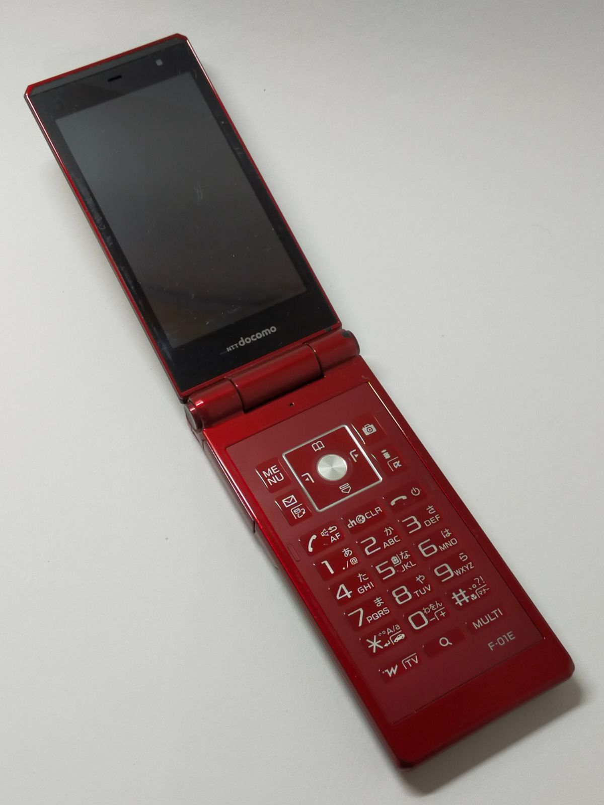 docomo F-09C FOMA ガラケー ドコモ 本体 富士通 レッド - 携帯電話本体