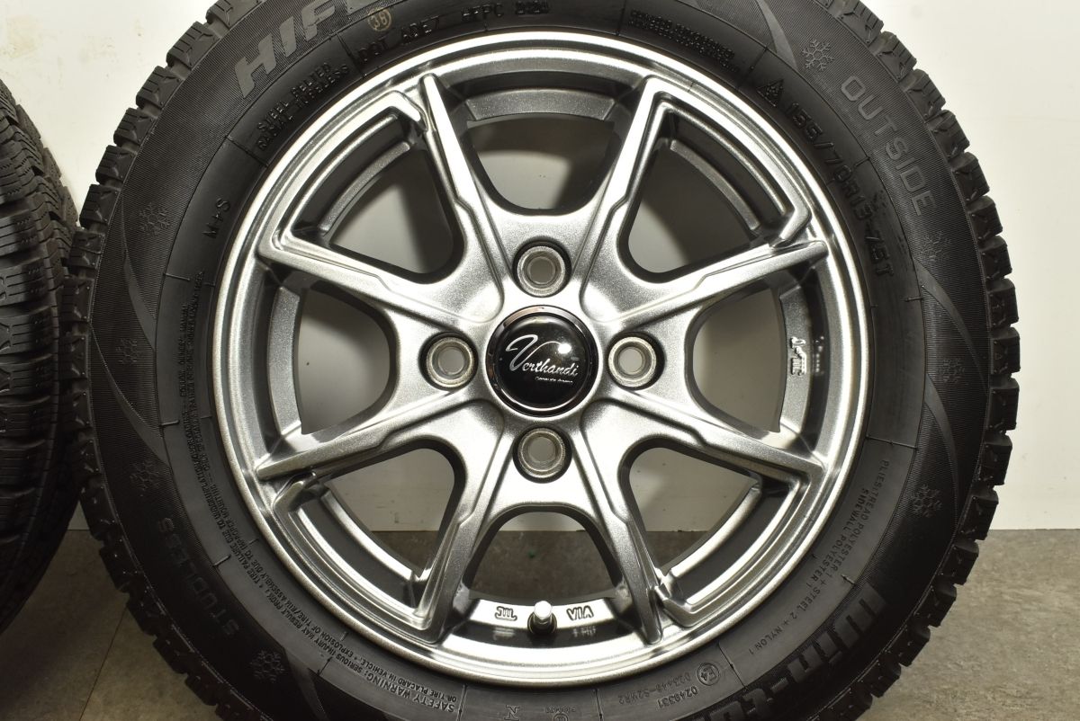 製 バリ溝 ヴェルサンディ 13in 4.00B 45 PCD100 ハイフライ ウィンツゥリ212 155 70R13 ピクシス プレオ エブリィ ミライース FFCRYSTALESIA_COM