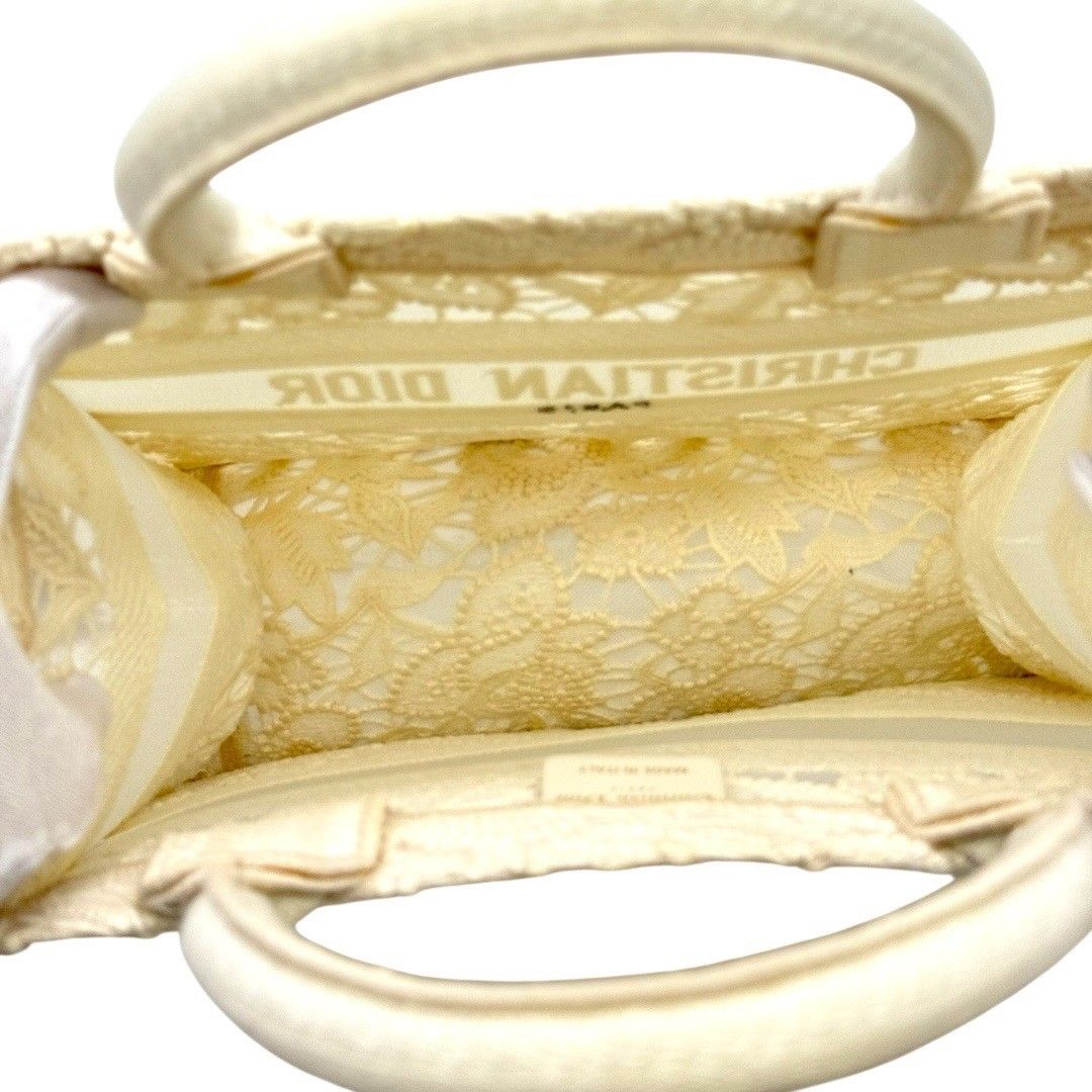 極美品】DIOR ディオール マクラメレース ブックトート スモール