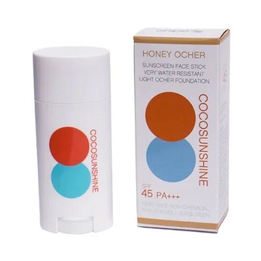 ココサンシャイン 日焼け止め フェイススティック SPF45++【ハニーオークル】