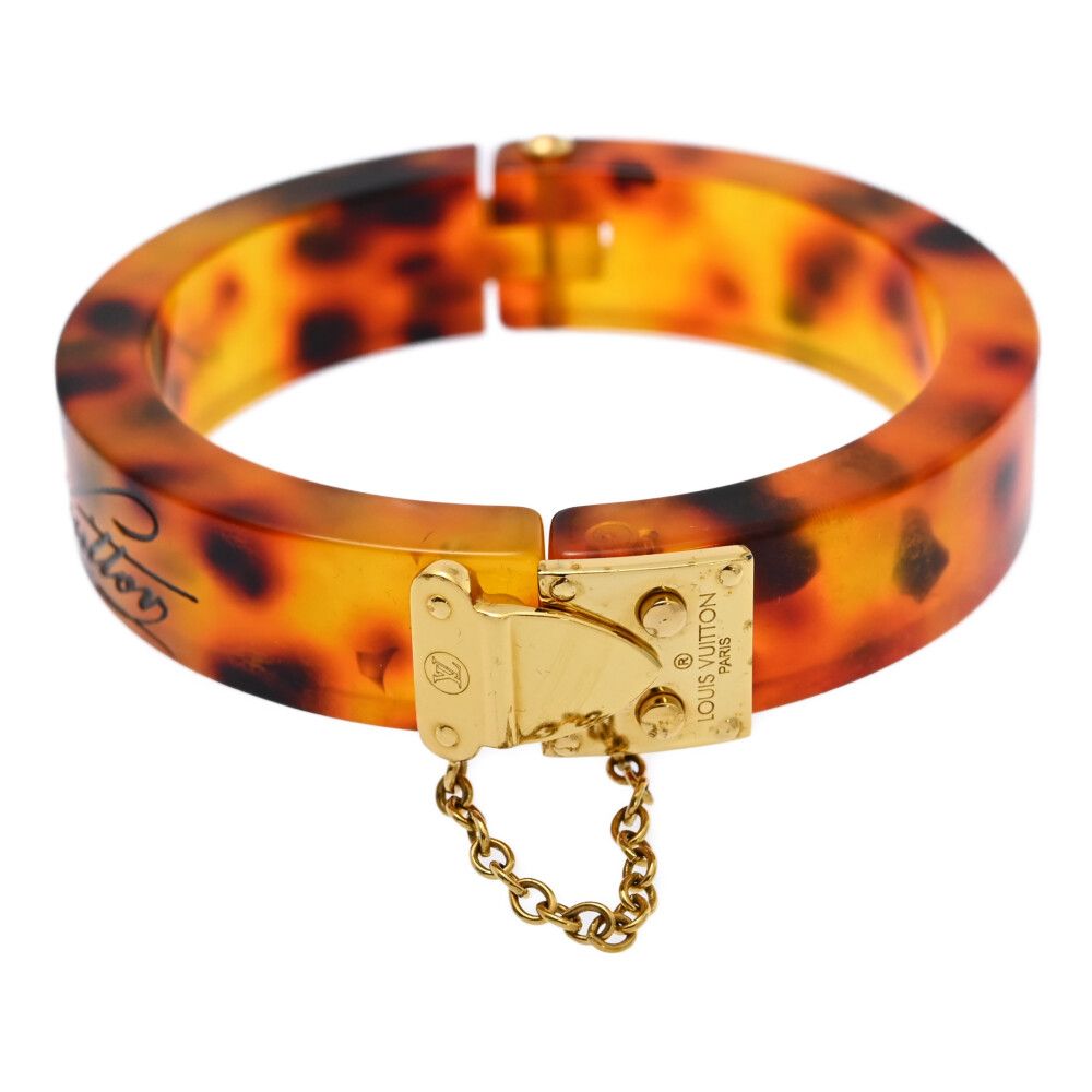 LOUIS VUITTON ルイヴィトン ブレスレロックミー･バングル|その他-32.2g|M66236|ブラウン|翌日配送可 ♀ A レディース 590856