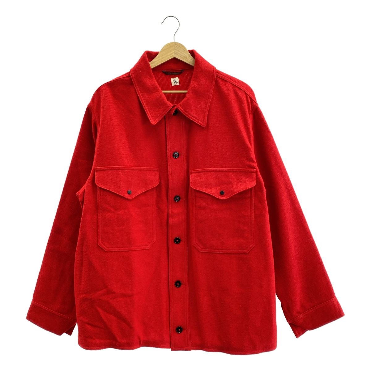Kaptain Sunshine | キャプテンサンシャイン | Cruise Shirt Jacket | オーバー クルーズ シャツ ジャケット | 44 | レッド | メンズ