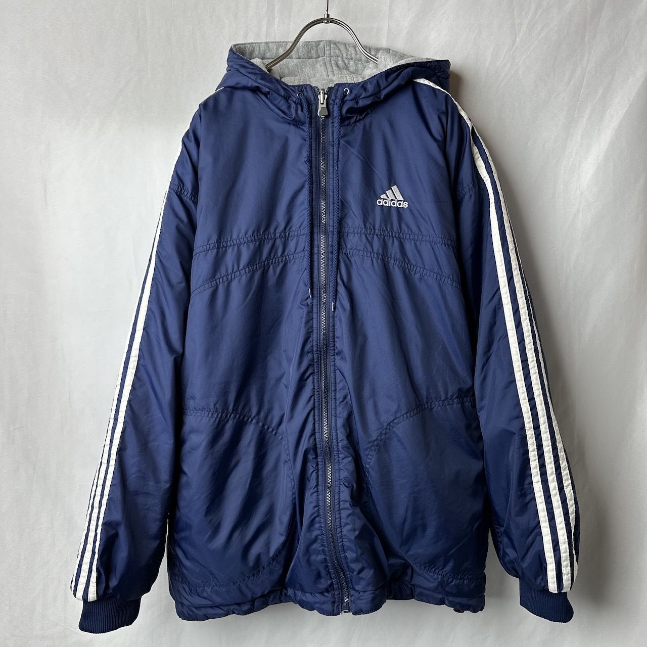 90s adidas アディダス リバーシブル ナイロンジャケット 3本ライン 
