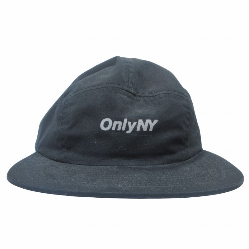 オンリーニューヨーク ONLY NY ジェットキャップ 帽子 ロゴ 黒