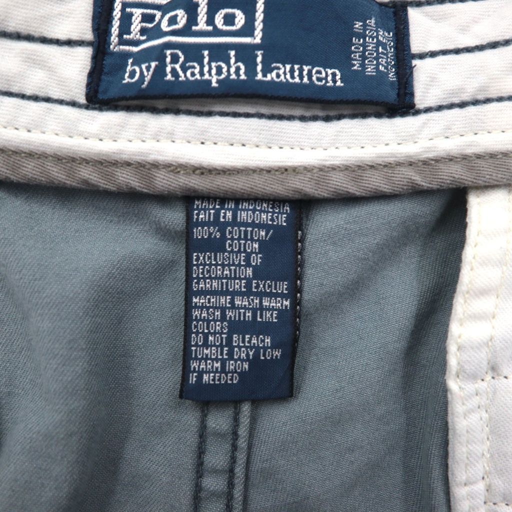 90s Ralph Lauren カーゴ バギーパンツ ハーフ 極太 Tech bba35aa5ffce8869503b13d798f56d