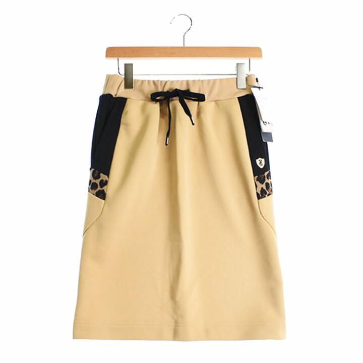 ♥ 新古品 パーリーゲイツ レディース Sサイズ スカート ベージュ系 古着ゴルフウェア