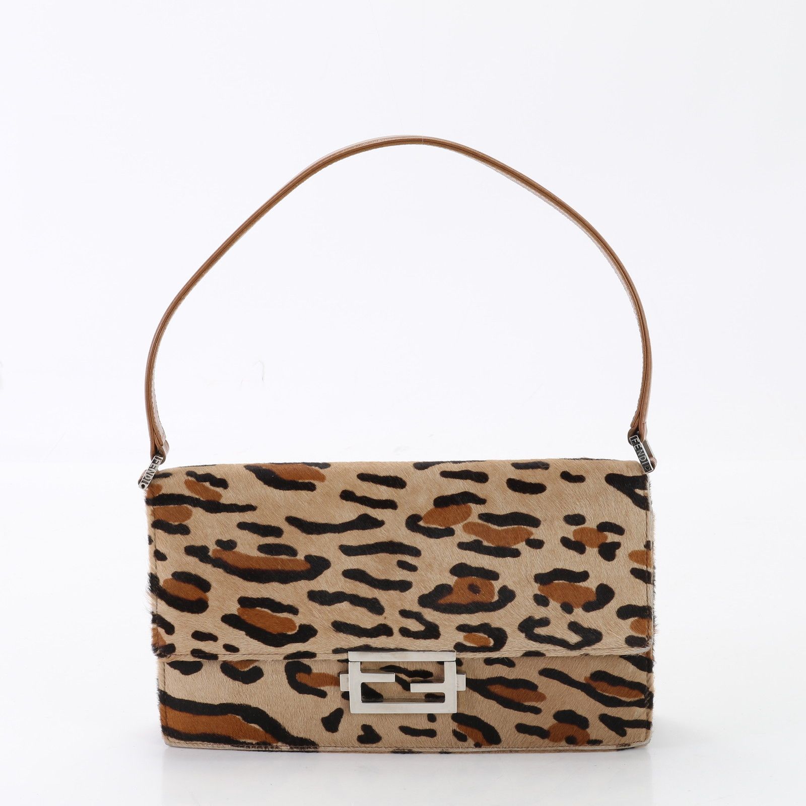 FENDI ヒョウ柄ジャケット★ヴィンテージ★レア フェンディ イタリア製 レオパード ジャケット 36 ブラウン系
