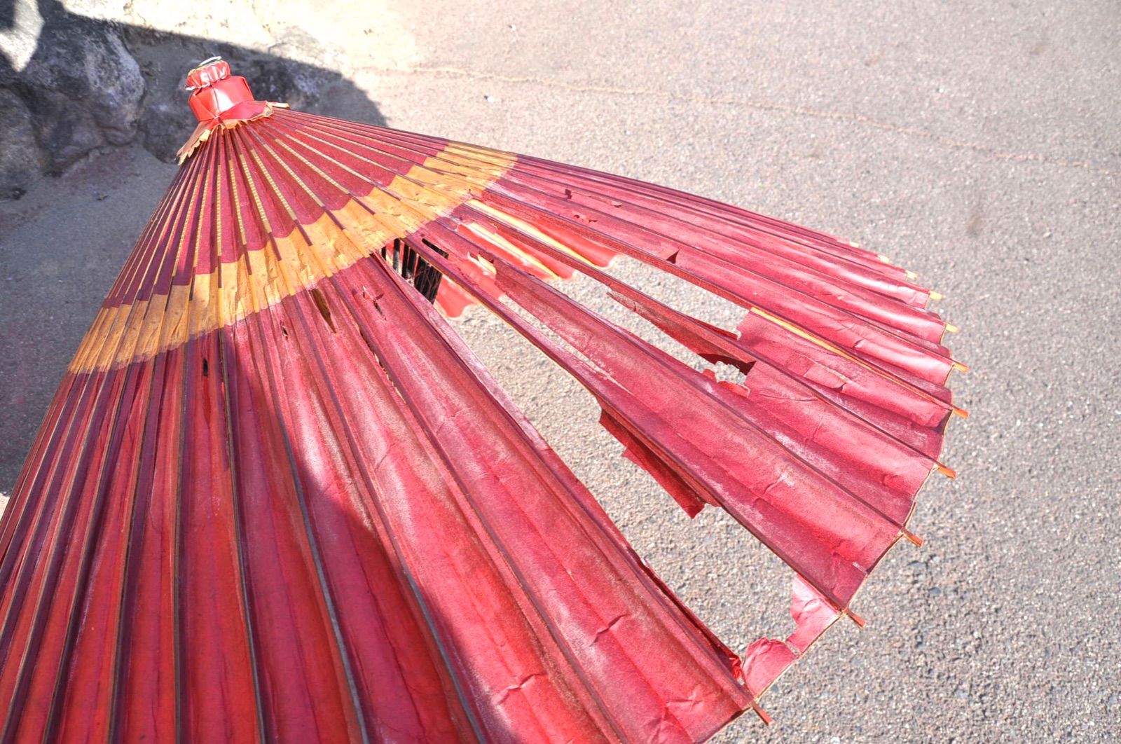 昭和ビンテージ 番傘 3本セット 味わいディスプレイ用 和傘 ※1本