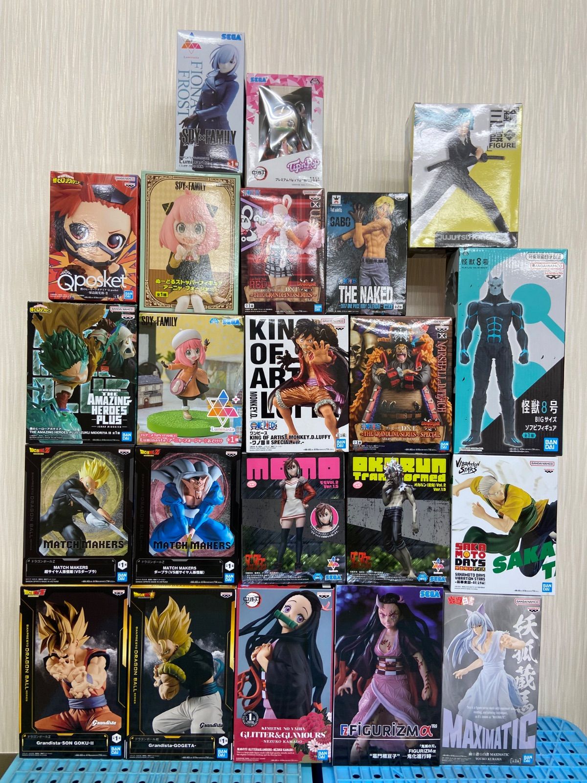 ジャンプ プライズ フィギュア まとめ 計22点 ドラゴンボール ダンダダン 鬼滅の刃 ヒロアカ ワンピース 他 バンプレスト ME28-2583