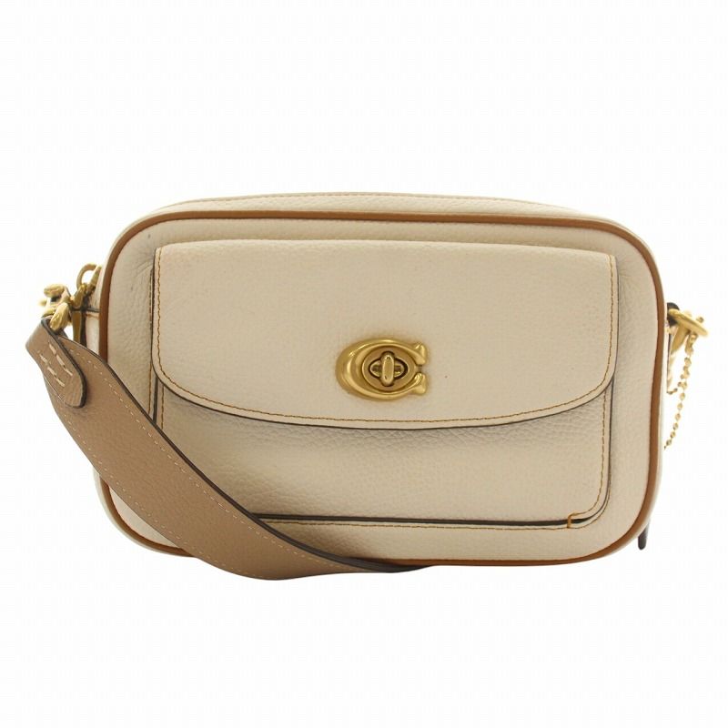 コーチ COACH ウィロウ カメラ バッグ ショルダーバッグ レザー ロゴ 