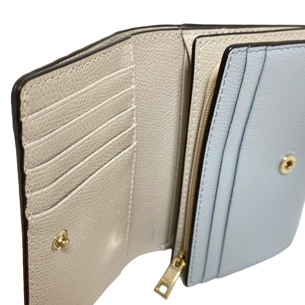 FURLA(フルラ) 2つ折り財布 カメリア ライトブルー レザー