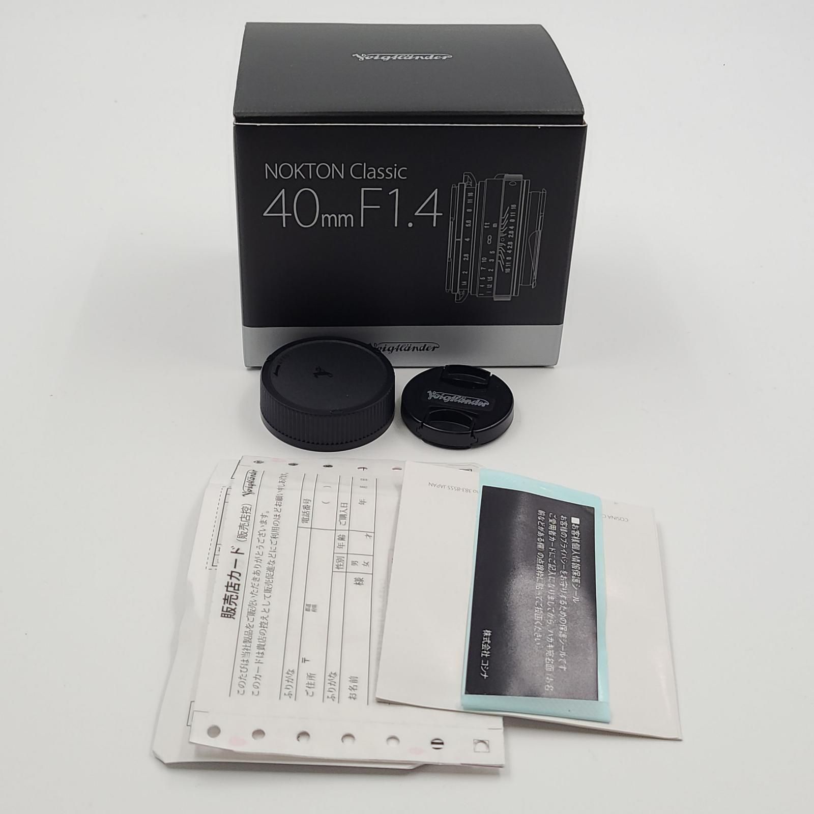 新品保証書付き NOKTON classic 40mm F1.4 MC 新品保証書付き NOKTON classic 40mm F1.4 MC