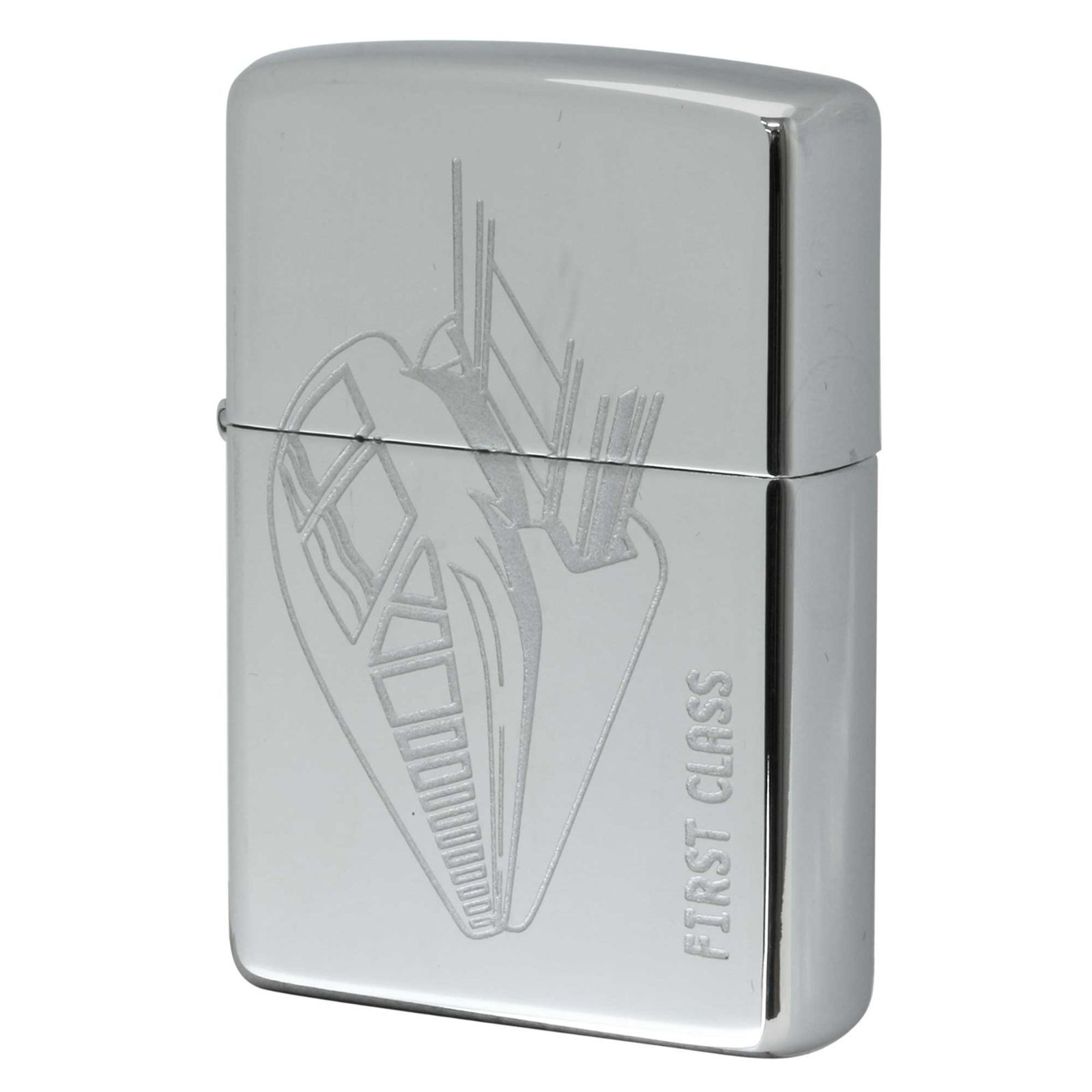 絶版/ヴィンテージ Zippo ジッポー  2000年製造 Paul Smith 列車 First Class #250 ハイポリシュクローム [S]ほぼ新品同様