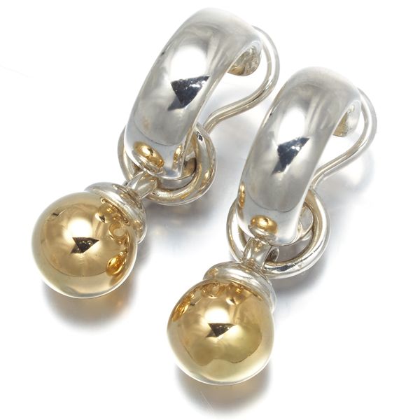 ティファニー イヤリング ドアノック ボールチャーム 2way シルバー  