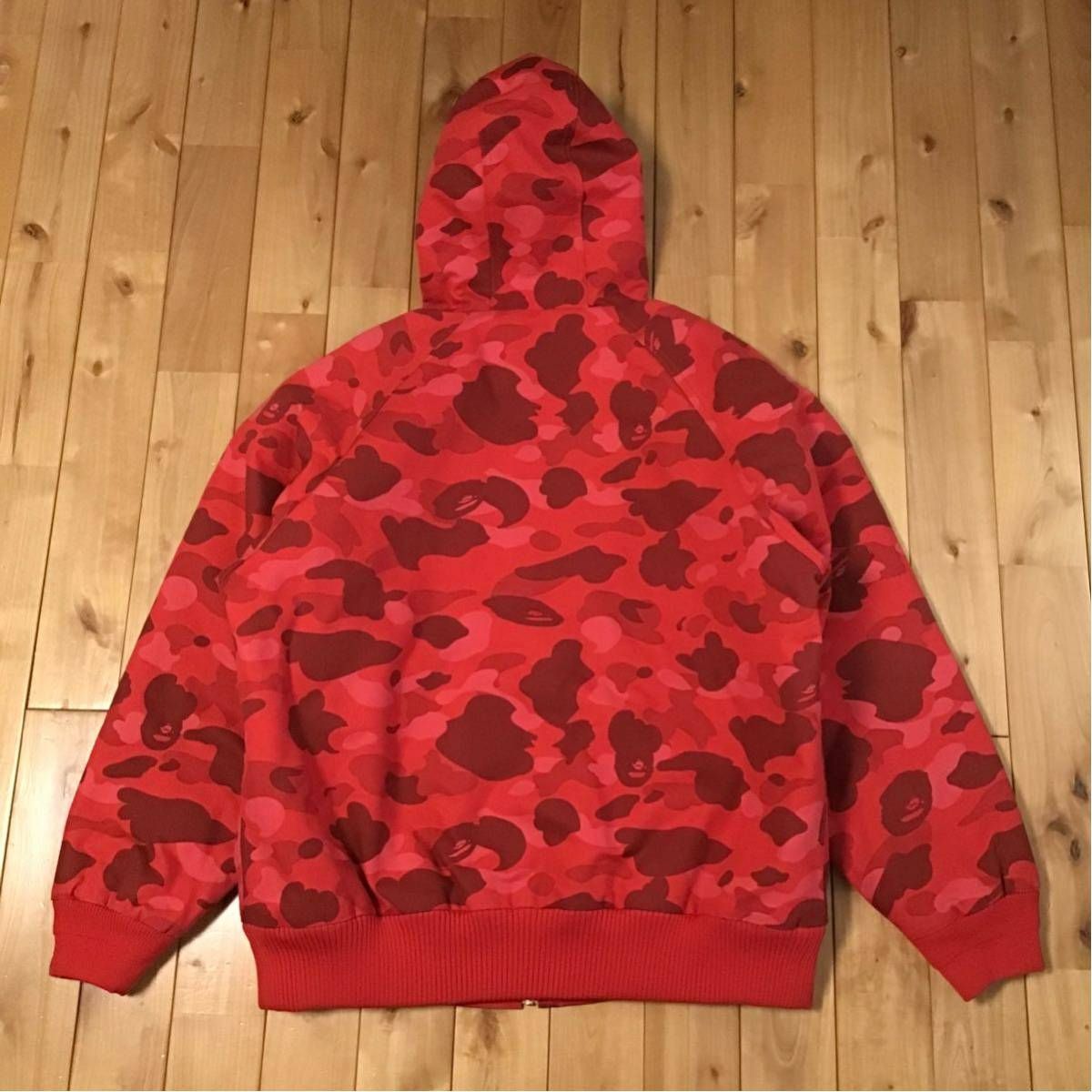 ☆XL☆ Carhartt × BAPE 中綿フード ジャケット Red camo a bathing  