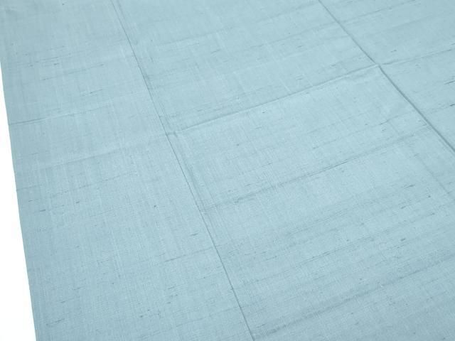 平和屋本店□極上 男性 結城紬 単衣 色無地 豆がら茶色 キングサイズ