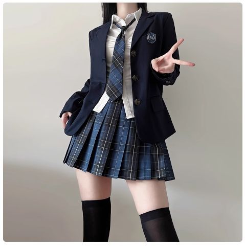 Amazon.co.jp: [SYRHSYB] 制服セット スカート 丈48cm jk