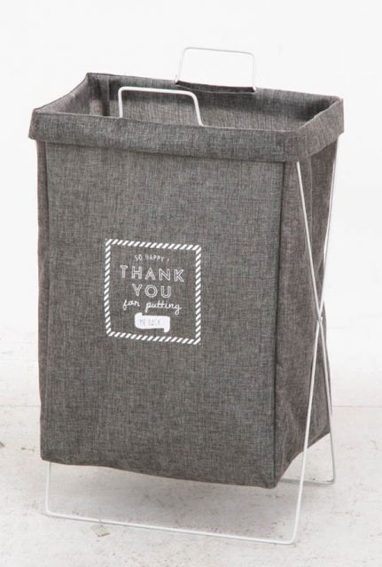 まとめ ランドリーボックス横型取手付 ＧＹ ×6セット