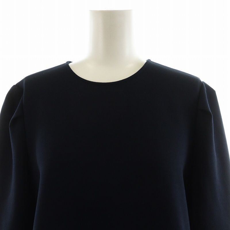 MUSE de Deuxieme Classe ネイビー長袖コットンシャツ MUSE De Deuxieme Classe コットンシャツ ネイビー（長袖シャツ