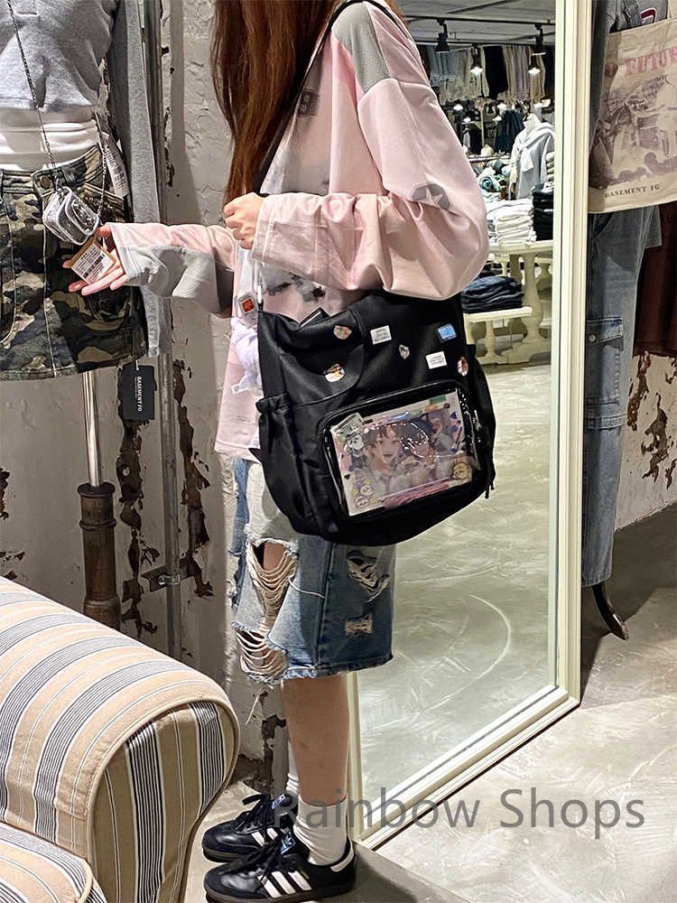 新品未使用】透明 二次元 バッジ 小容量 ショルダー 斜め掛け 痛