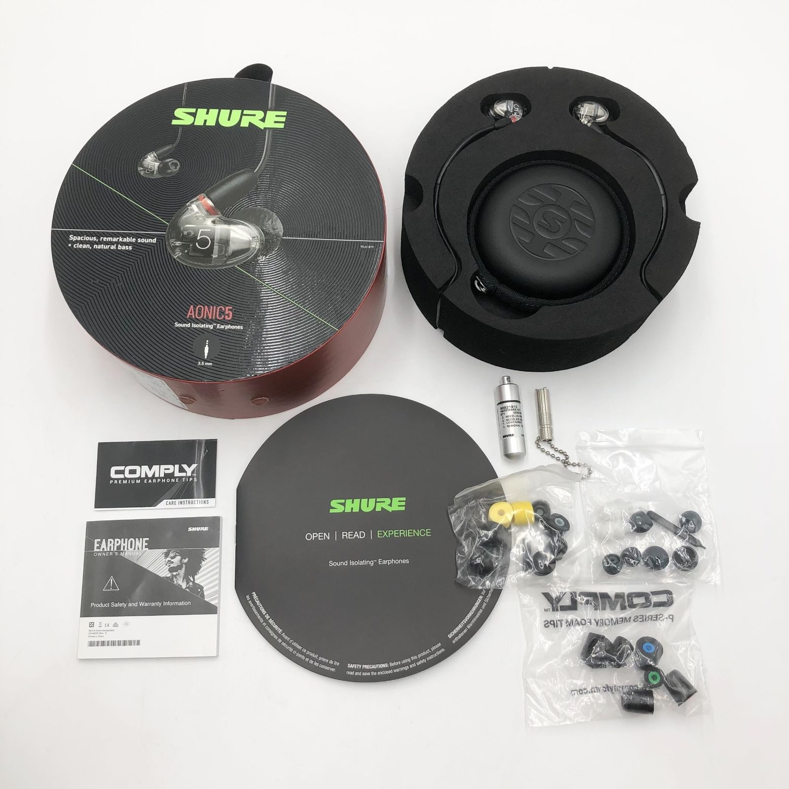 SHURE シュア AONIC 5 高遮音性イヤホン / SE53BACL+UNI-A クリア