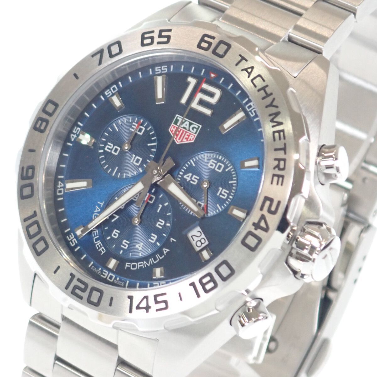 【中古】【Aランク】TAG HEUER タグ ホイヤー フォーミュラ1 メンズ 腕時計 CAZ101K.BA0842 ステンレス ブルー 青文字盤 クロノグラフ クォーツ【ISEYA】