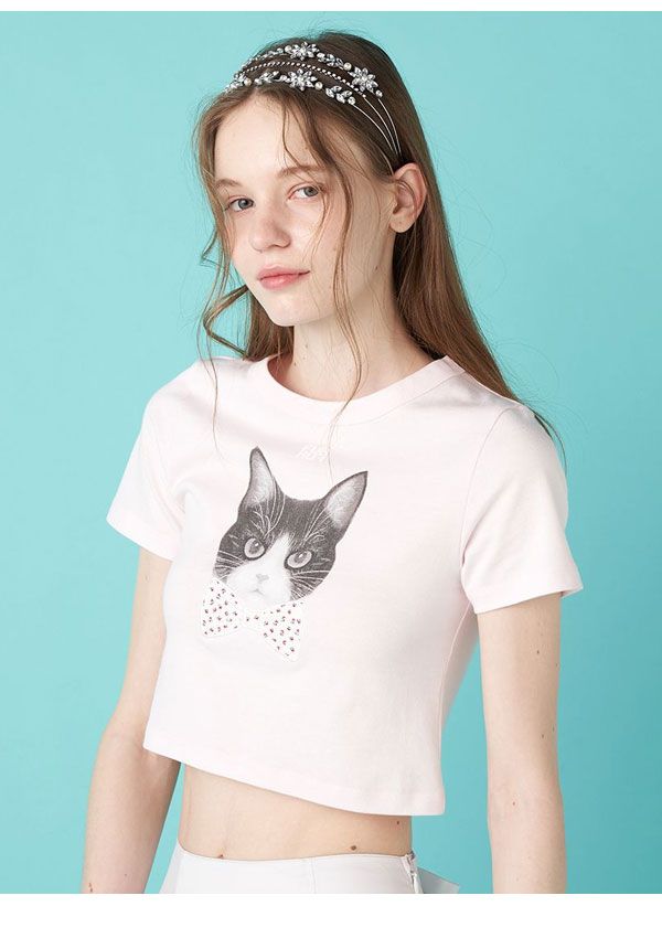 (セール30%OFF&PT5) FURFUR / ファーファー 上國料萌衣コラボHana&bow Tシャツ  25春夏. RWCT252048 FURFUR （ファーファー)上國料萌衣コラボ HanaプリントTシャツ