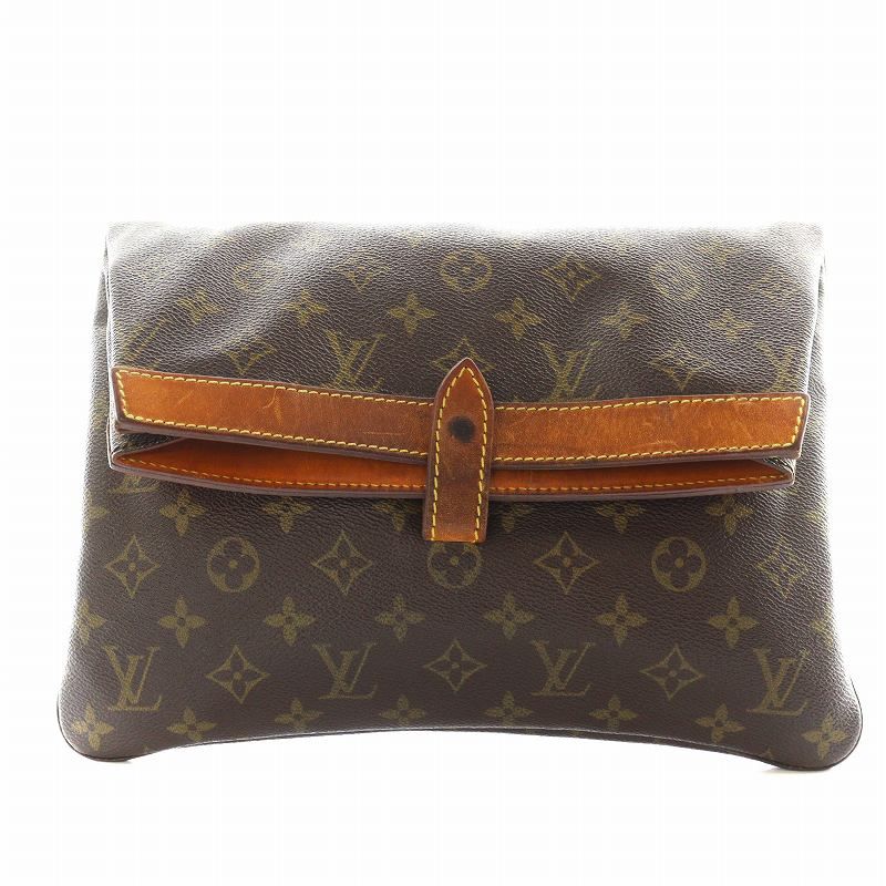 ※使用感あり　Louis Vuitton クラッチバッグ ブラウン モノグラム ルイヴィトン LOUIS VUITTON ポシェットプリアント モノグラム