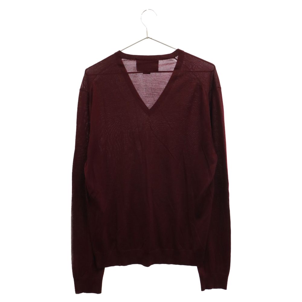 GUCCI (グッチ) Bee刺繍 ウールニット長袖セーター 509982 ボルドー  