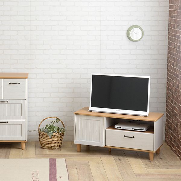 コンパクト テレビボード 幅100cm テレビ台 TVボード ローボード 1人暮らし 姫系 おしゃれ