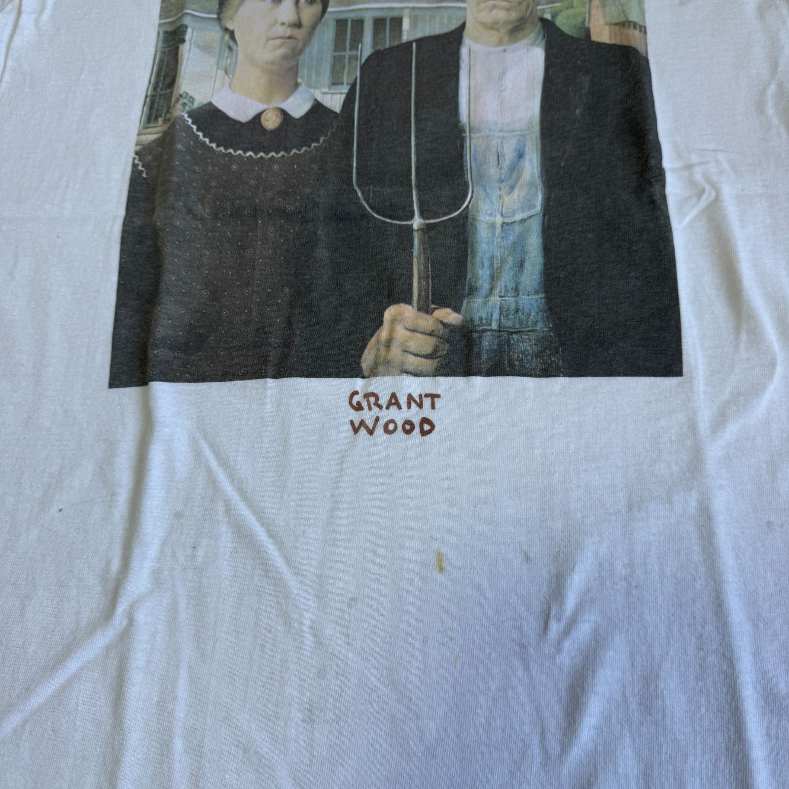 小*人様 90s シングルステッチ USA製 グラントウッド アメリカンゴシック 小*人様 90s シングルステッチ USA製 グラントウッド アメリカン