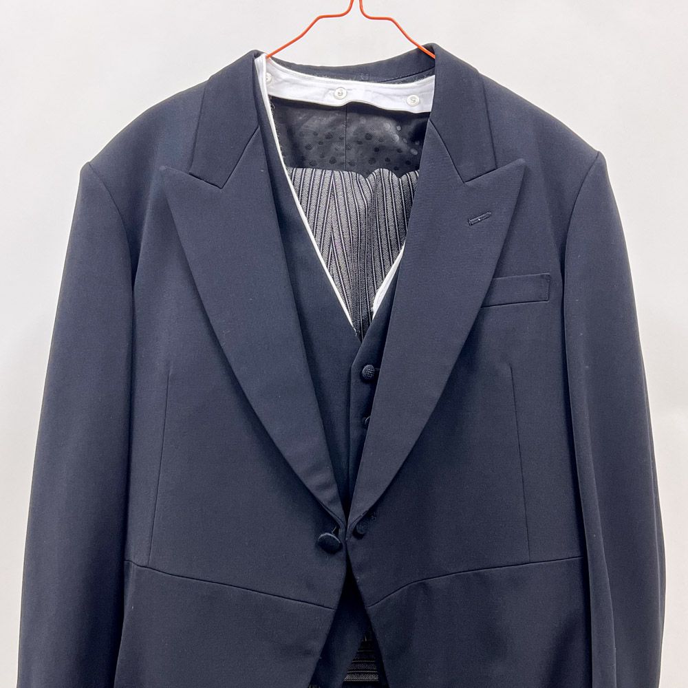 メンズ モーニングスーツ 3点セット BE5サイズ 親族衣装 ウエスト約93cm 結婚式 撮影衣装 MensSuits143