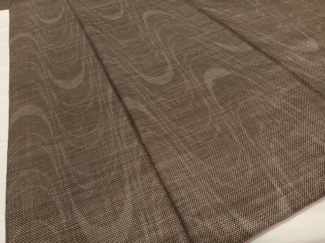 平和屋着物○本場大島紬 泥染め 7マルキ よろけ縞 正絹 逸品