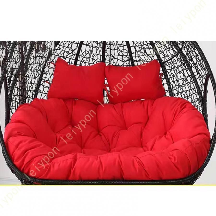 ハンギングチェアクッション 座椅子 2人掛け 低反発クッション ゆりかごチェア用 南国リゾート風 ガーデンチェア用 耐日光性 座り心地いいL