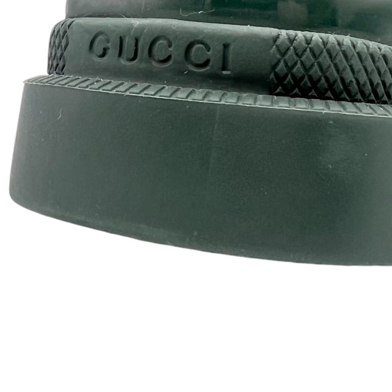 ほぼ未使用‼︎ ◆GUCCI◆ ホースビット ミドルカットレインブーツ グッチ グッチ GUCCI ホースビット レインブーツ グリーン 36(約23cm